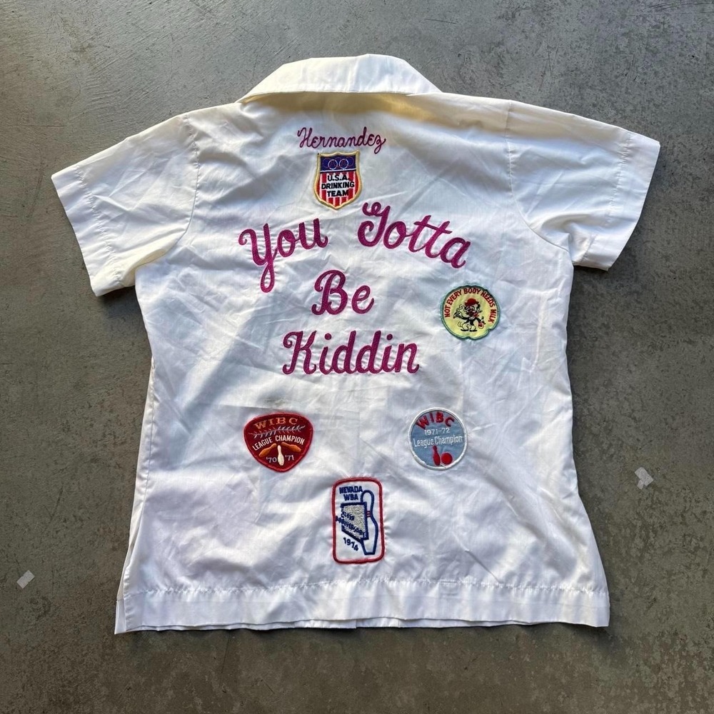 Vintage 60/70s King Louie Bowling Shirt WIBC League Rockabilly Chain Stitch
